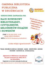 Plakat informujący o rajdzie rowerowym